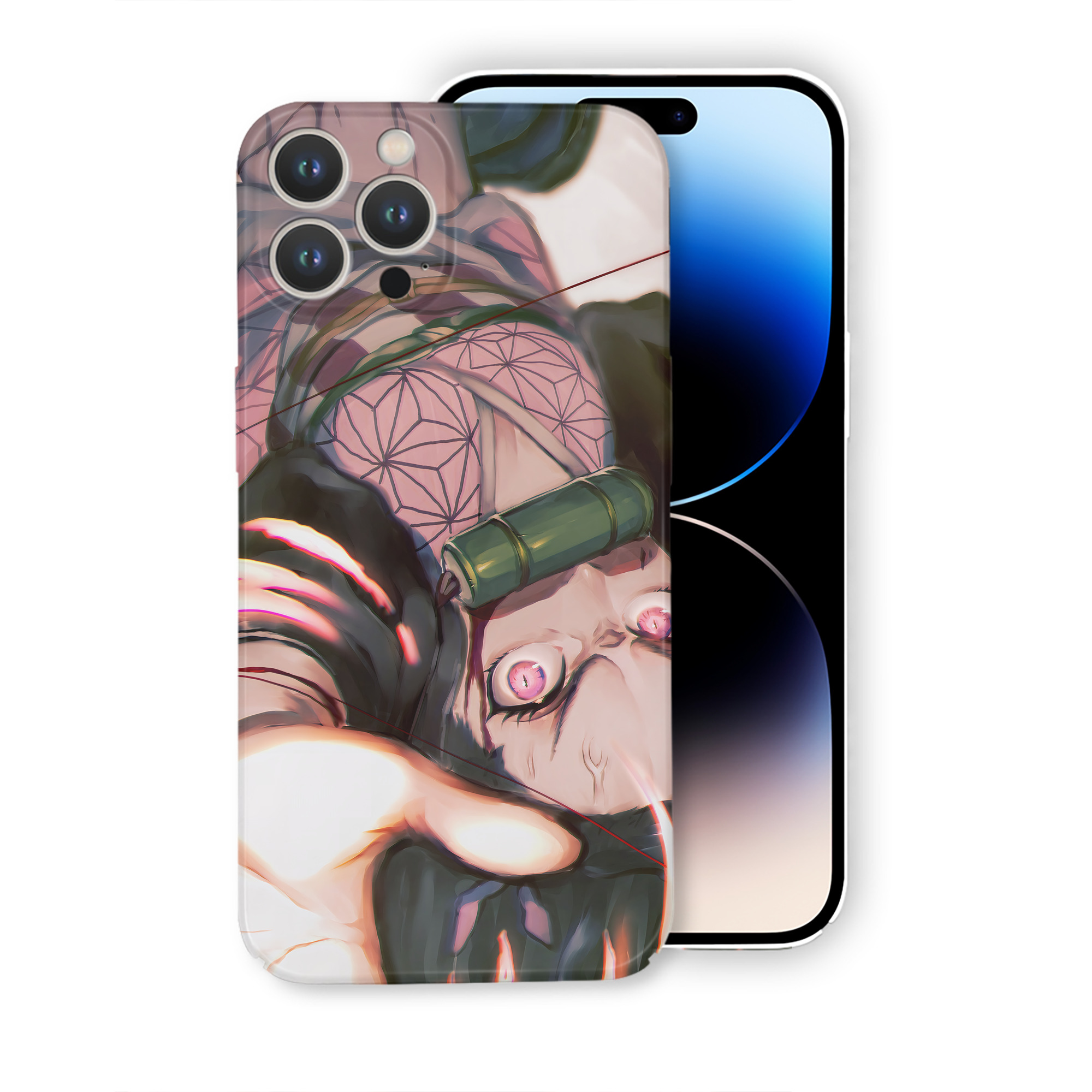 （画像用） 鬼滅の刃（きめつのやいば）竈門 禰󠄀豆子／かまど ねずこ Kamado Nezuko 【iPhone 14シリーズ対応】ハードケース